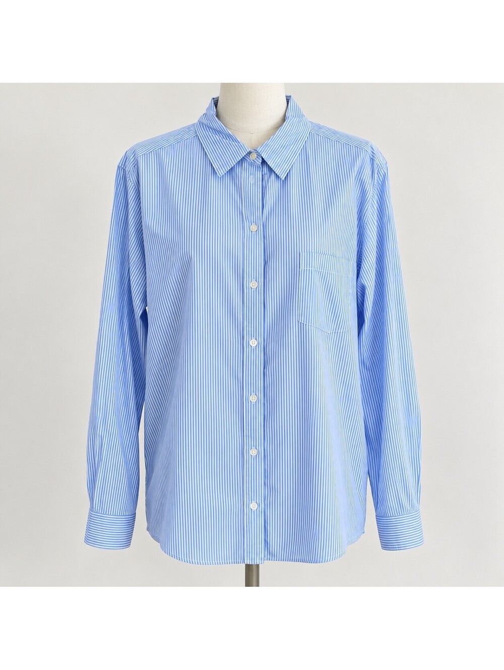 Equipment Femme Women’s XL Blue & White Striped Button-Down Blouse